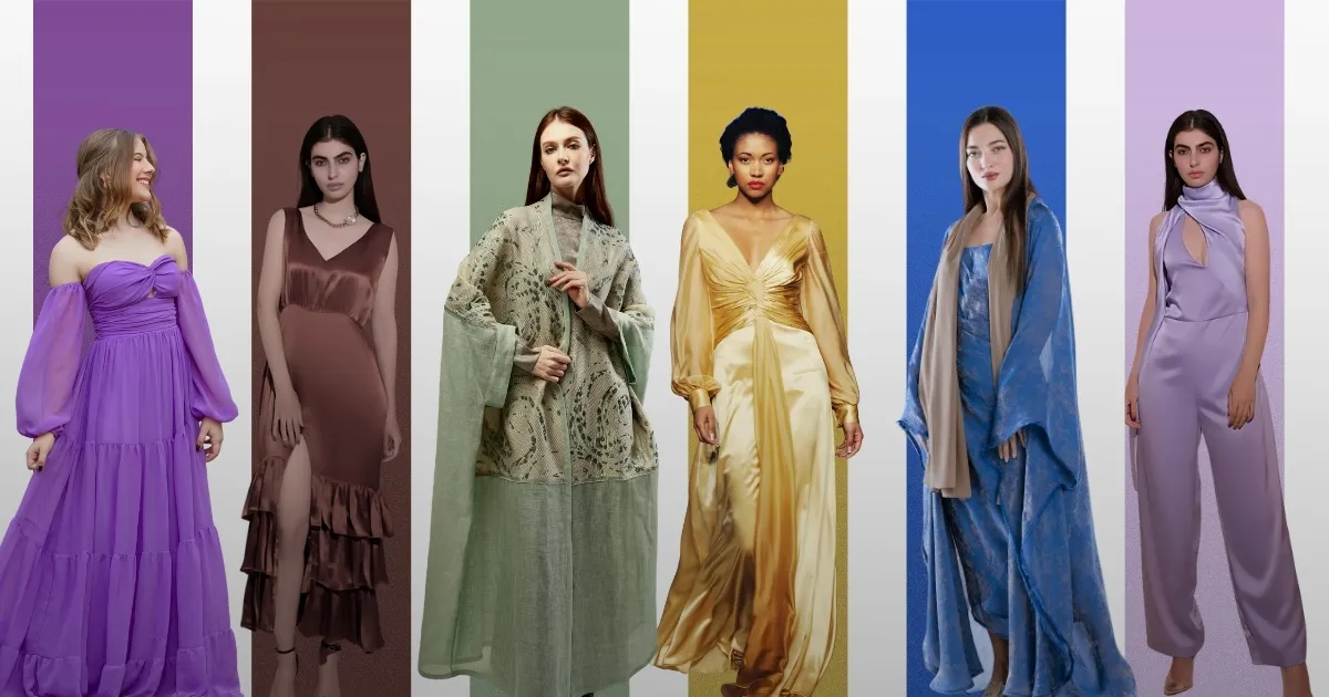 عينات أقمشة موضة 2026 &mdash; دانتيل وحرير وأورجانزا بألوان الموسم