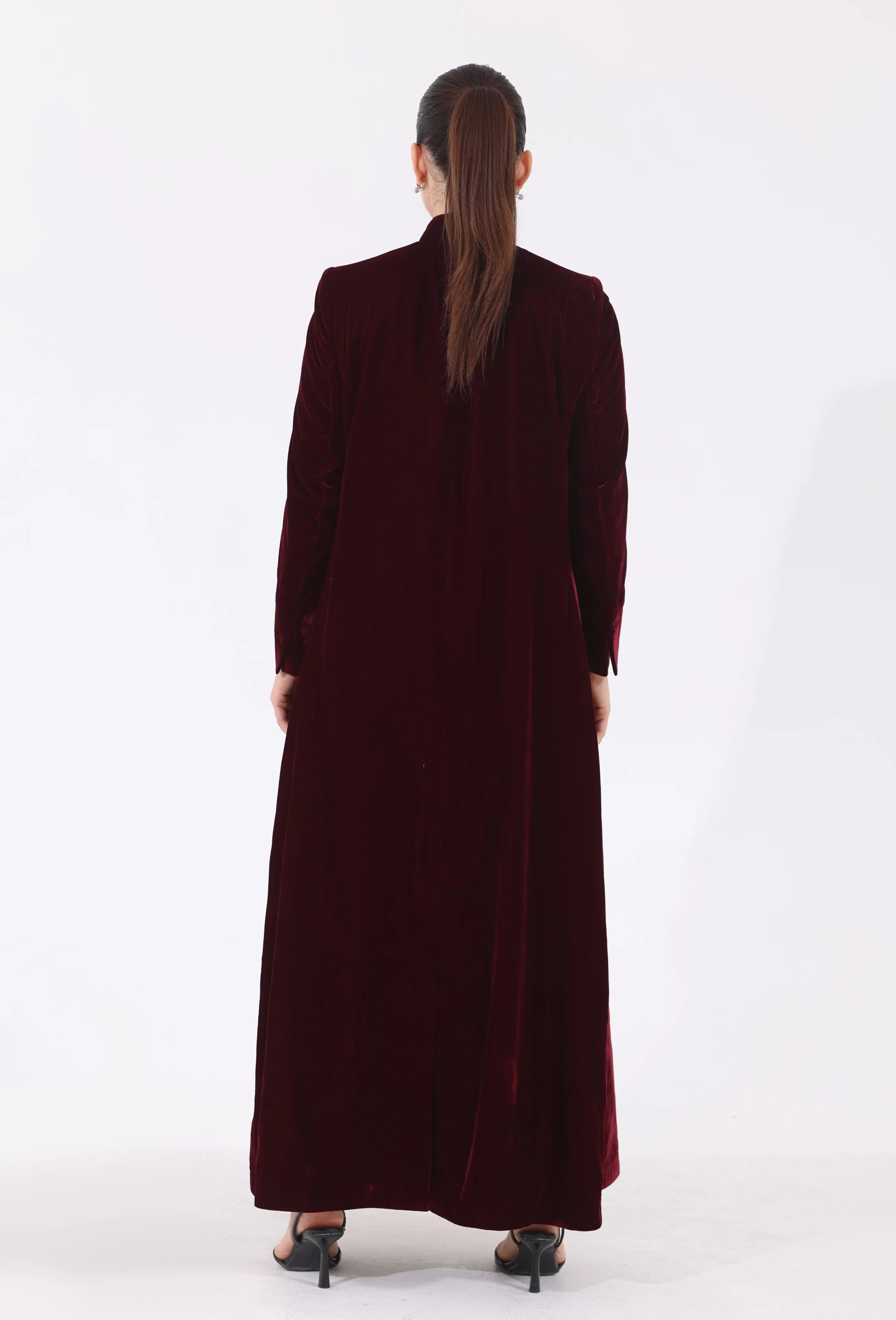 عباية الورد – برغندي