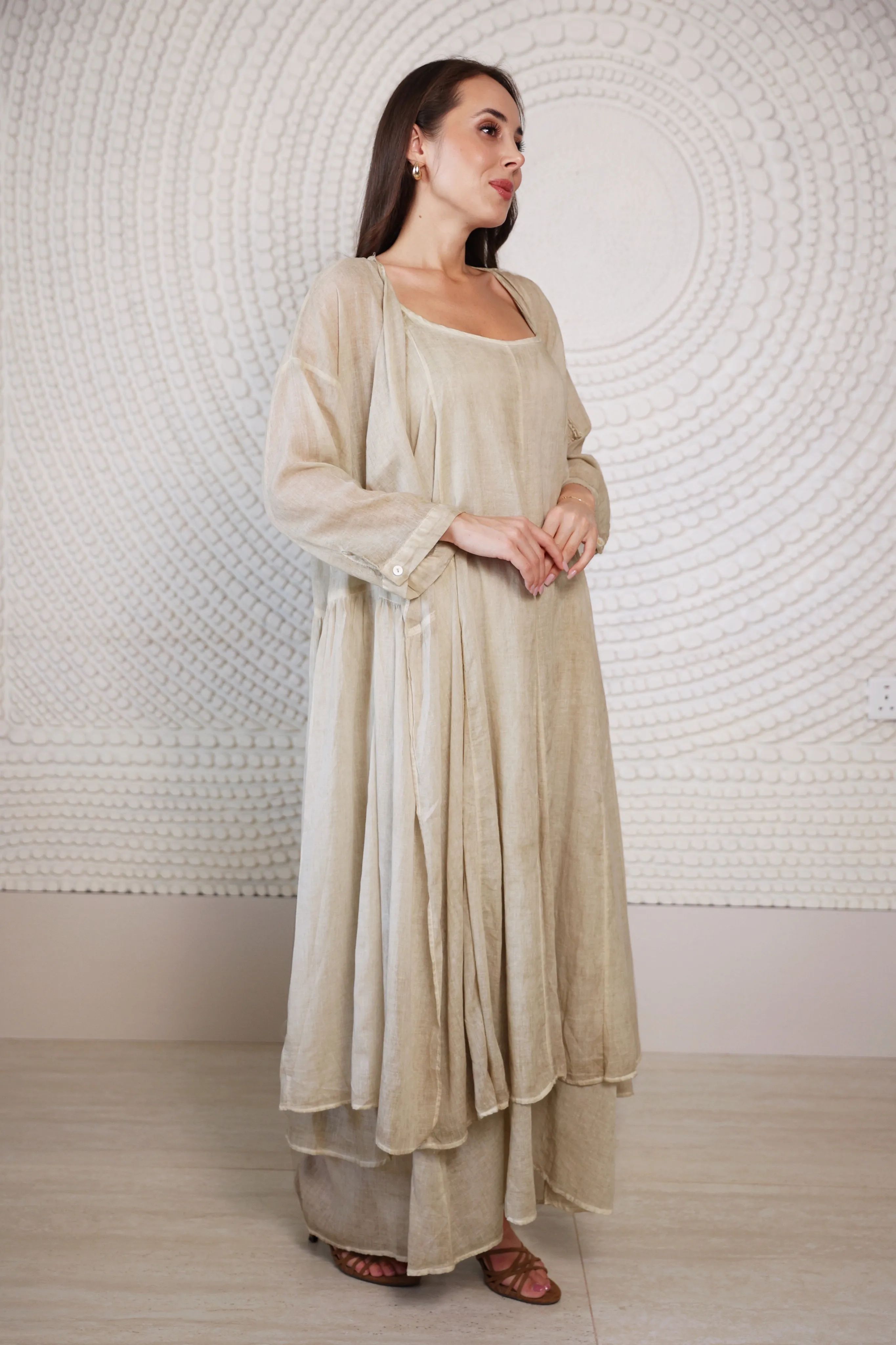 طقم لينن سادة