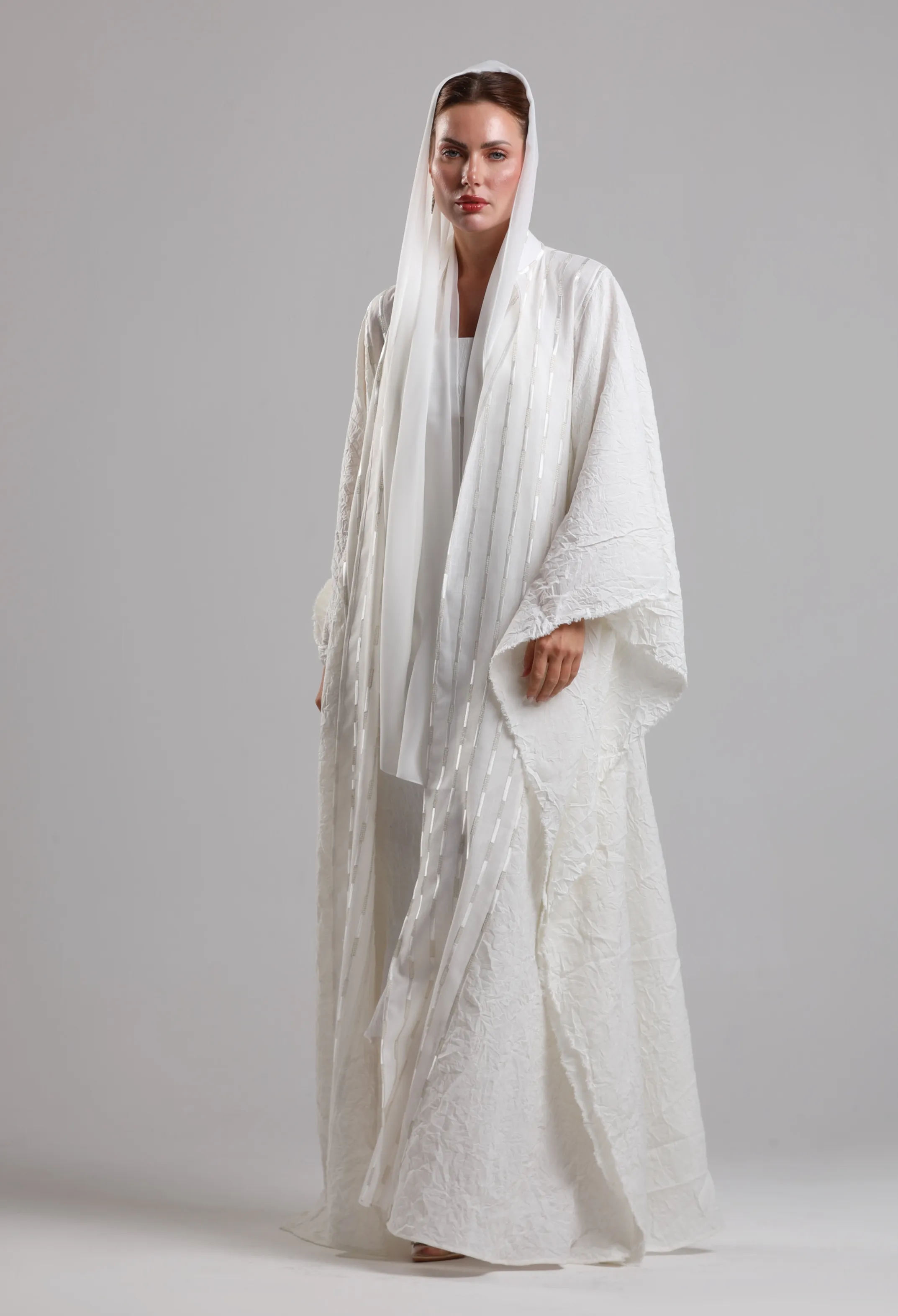 عباية لينن مجعد